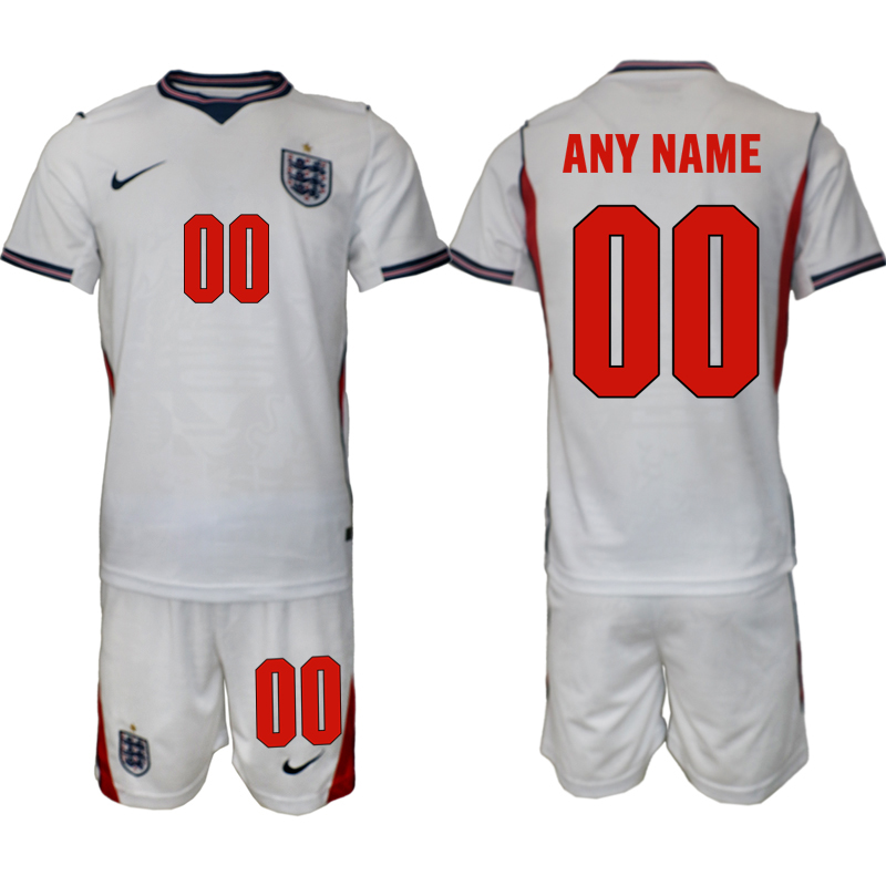 Men England 2026 World Cup soccer jersey Custom white 